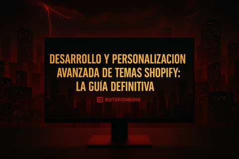 Representación visual del lenguaje Liquid como motor de personalización avanzada en temas Shopify