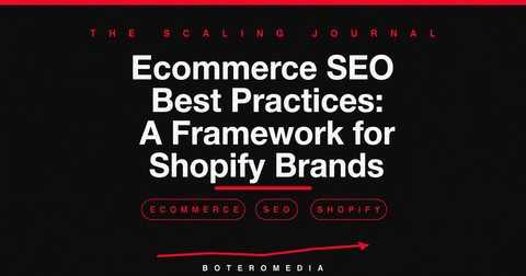 Ecommerce SEO Best Practices: A Framework for Shopify Brands