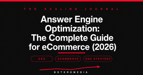 Answer Engine Optimization: The Complete Guide for eCommerce (2026)