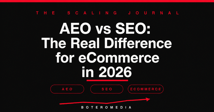 AEO vs SEO: The Real Difference for eCommerce in 2026