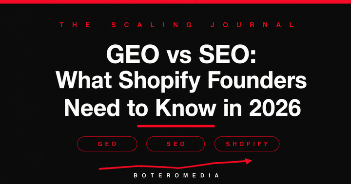 GEO vs SEO: What Shopify Founders Need to Know in 2026