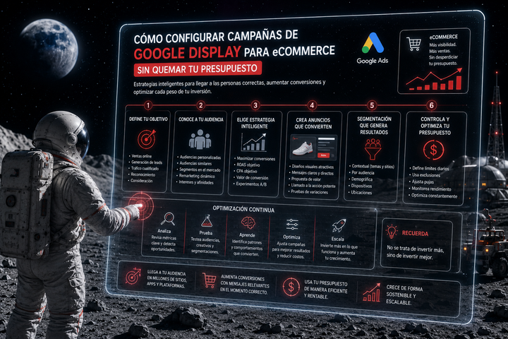 Cómo Configurar Campañas de Google Display para eCommerce Sin Quemar Tu Presupuesto