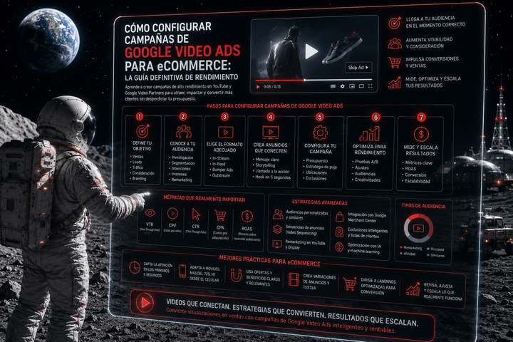 Cómo Configurar Campañas de Google Video Ads para eCommerce: La Guía Definitiva de Rendimiento