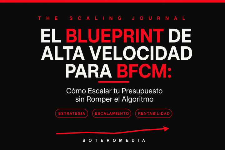 El Blueprint de Alta Velocidad para BFCM: Cómo Escalar tu Presupuesto sin Romper el Algoritmo
