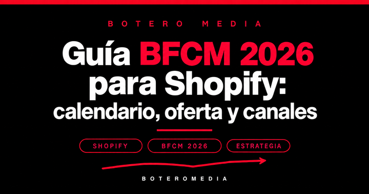 Guía BFCM 2026 para Shopify: calendario, oferta y canales