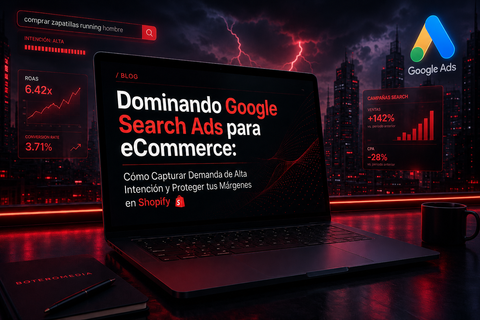 Dominando Google Search Ads para eCommerce: Cómo Capturar Demanda de Alta Intención y Proteger tus Márgenes en Shopify