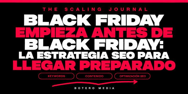 Black Friday empieza antes de Black Friday: la estrategia SEO para llegar preparado