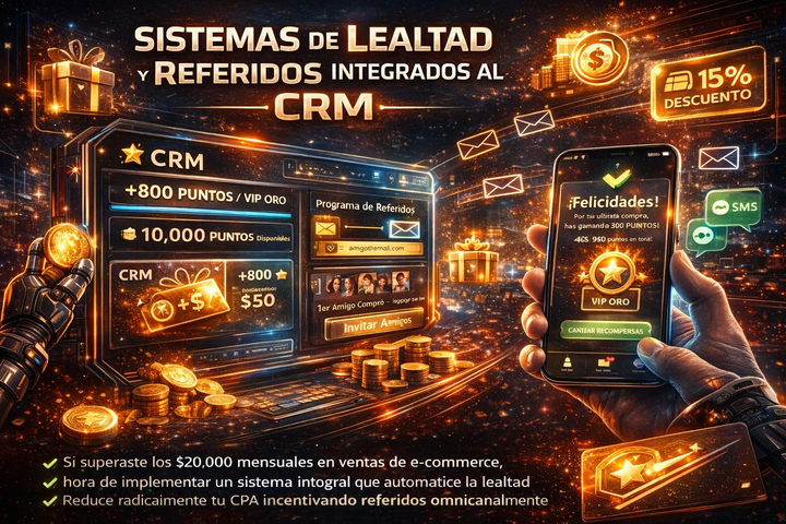 Sistemas de Lealtad y Referidos Integrados al CRM: La Arquitectura Definitiva para Escalar tu E-commerce