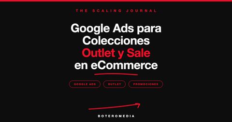 Portada de The Scaling Journal sobre configuración de campañas de Google Ads para colecciones outlet y sale