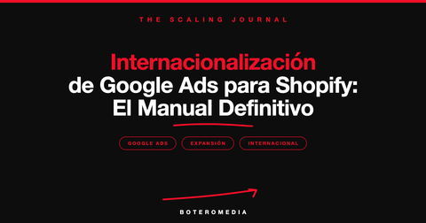 Portada de The Scaling Journal sobre internacionalización de campañas de Google Ads para tiendas Shopify